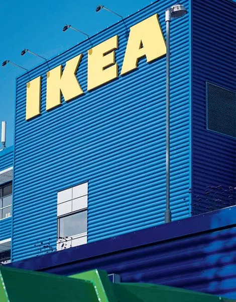 Fußboden-Recycling für Ikea