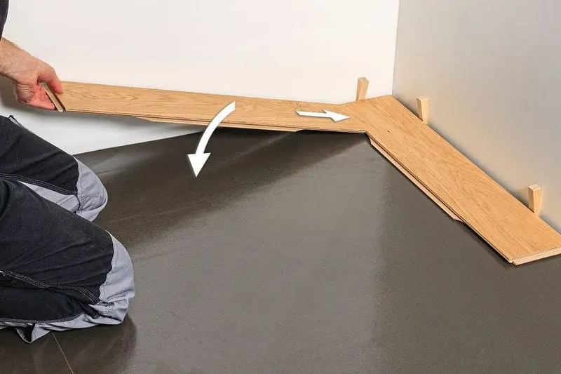 Fischgrätverlegung mit Klick