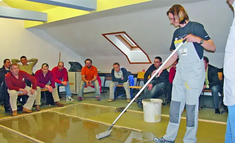 Volles Programm für Bodenleger