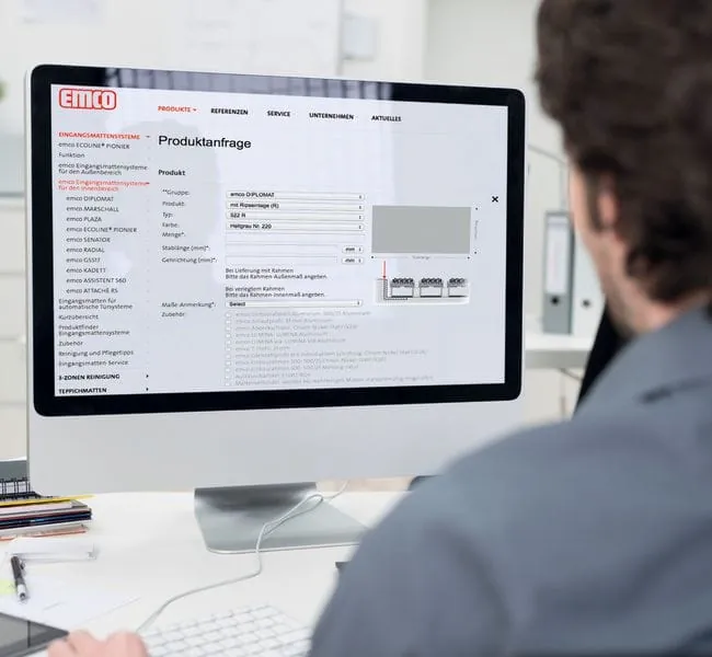 Produkte online anfordern