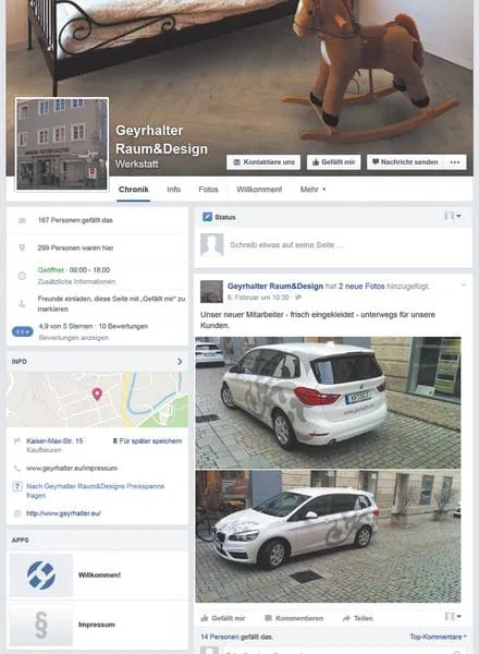 Aktiv auf Facebook dank der Kinder