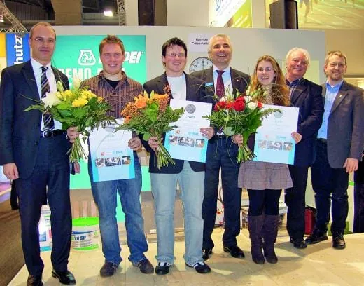 Siegerstimmung am Stand