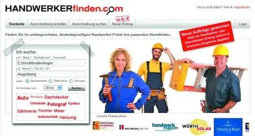 Aufträge angeln im Netz