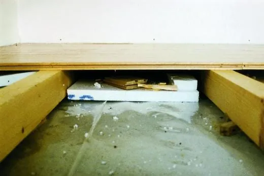 Unter die Dielen gekehrt