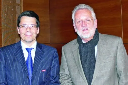 Treffen im neuen Bildungszentrum