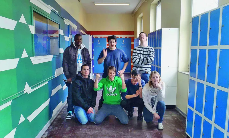 Schwitzen für den neuen Boden