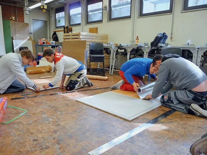 Trocken kleben lernen