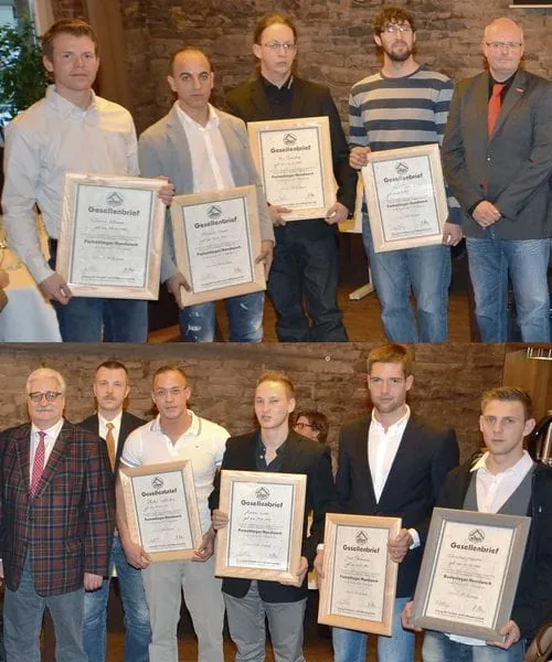 Gesellenbriefe übergeben