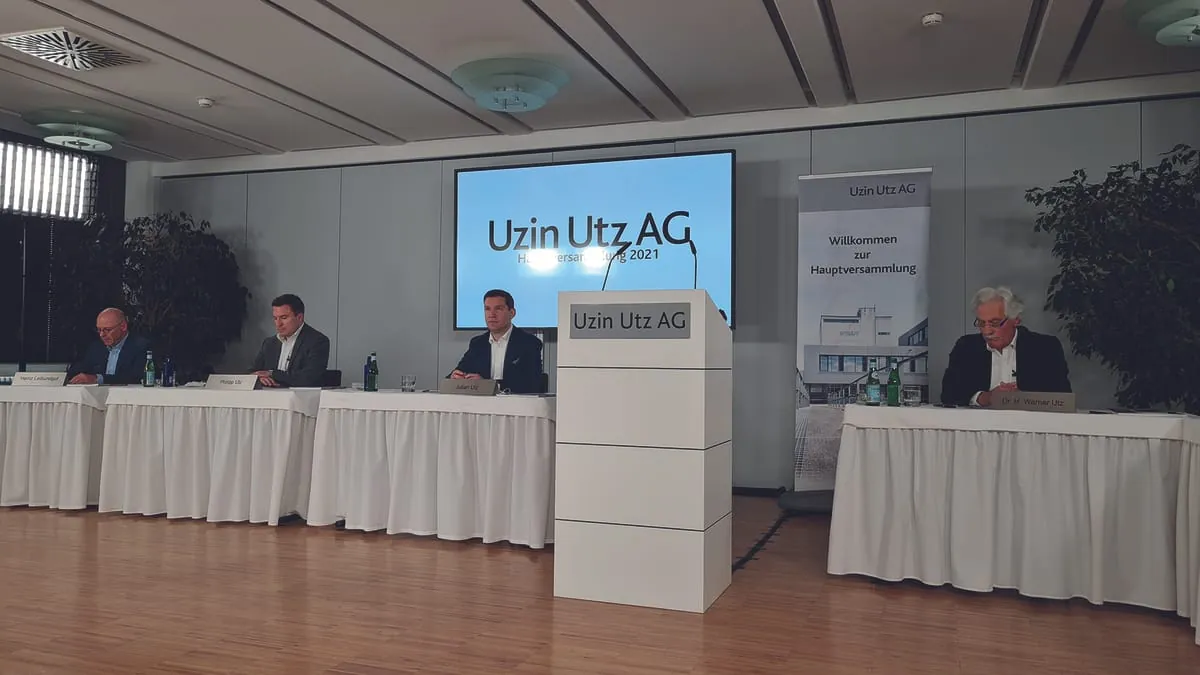 Hauptversammlung Uzin Utz AG Gesch&auml;ftsjahr 2020 