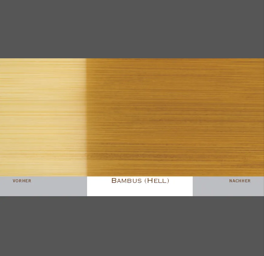 Farbveränderungen bei Parkett durch Sonneneinstrahlung (Bambus)