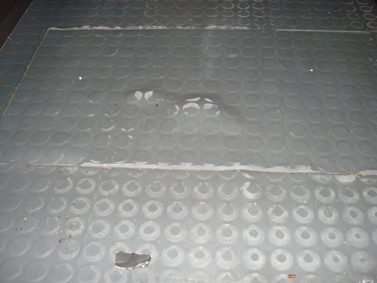 Schadensbilder bei Bodenbelägen aus Kautschuk