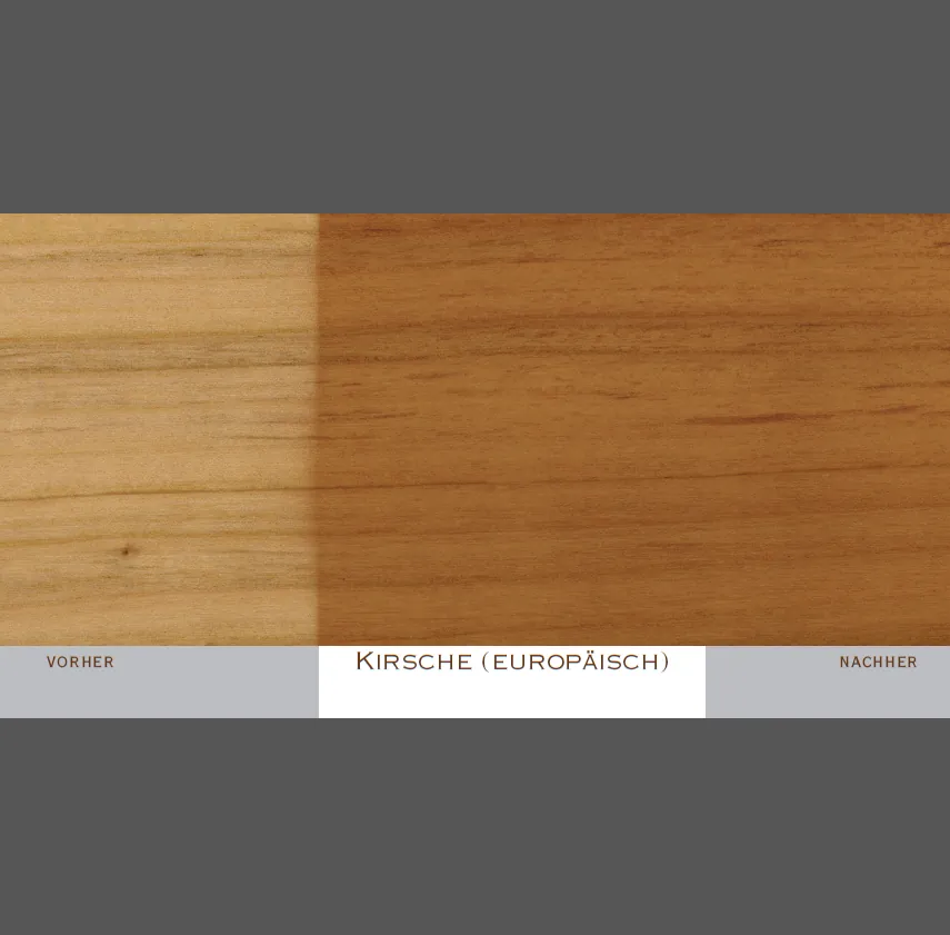 Farbveränderungen bei Parkett durch Sonneneinstrahlung (Kirsche)