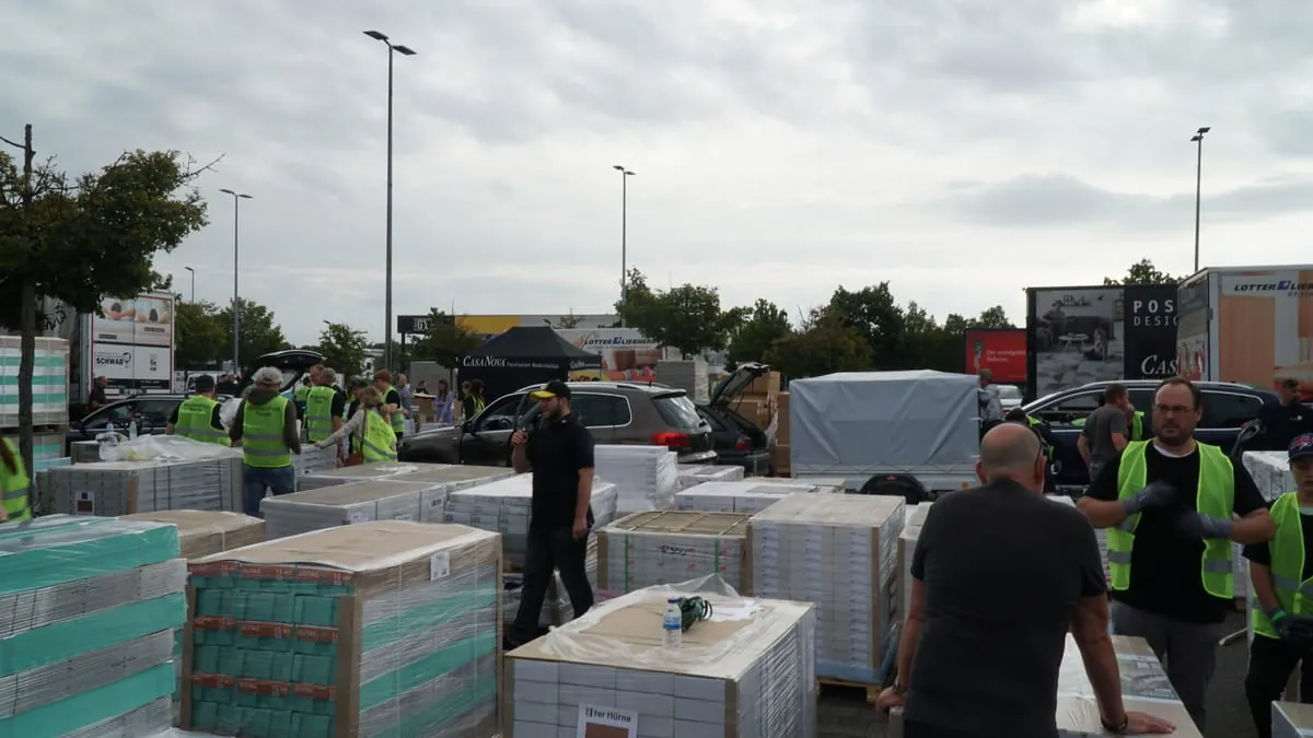 Hilfsaktion Bodenflut in Euskirchen