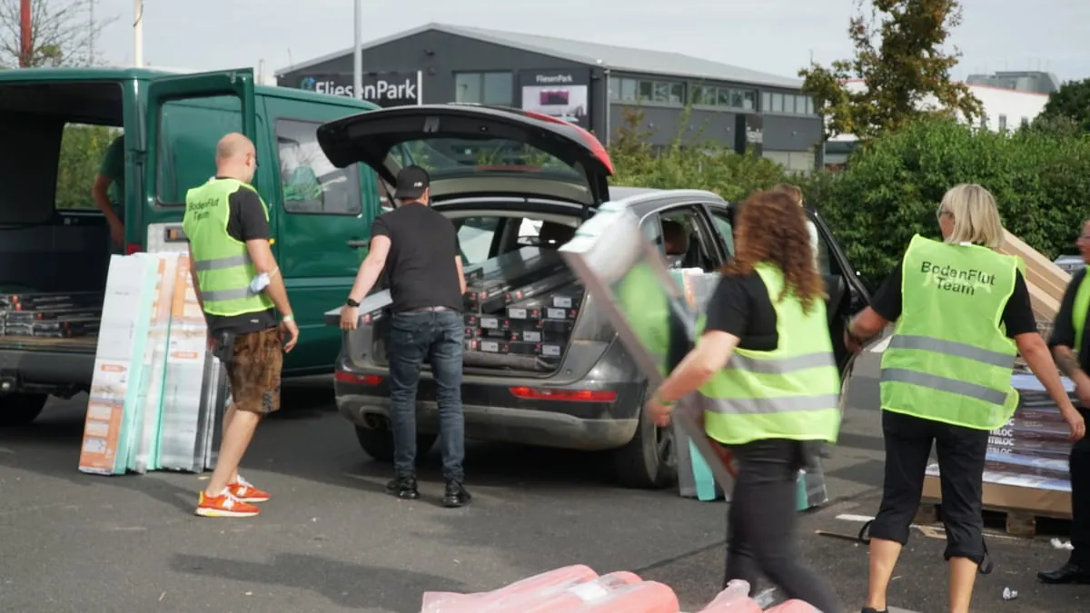 Hilfsaktion Bodenflut in Euskirchen