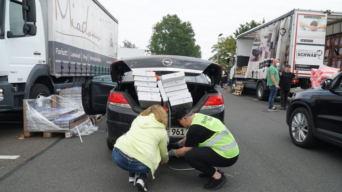 Hilfsaktion Bodenflut in Euskirchen