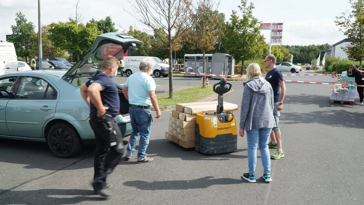 Hilfsaktion Bodenflut in Euskirchen