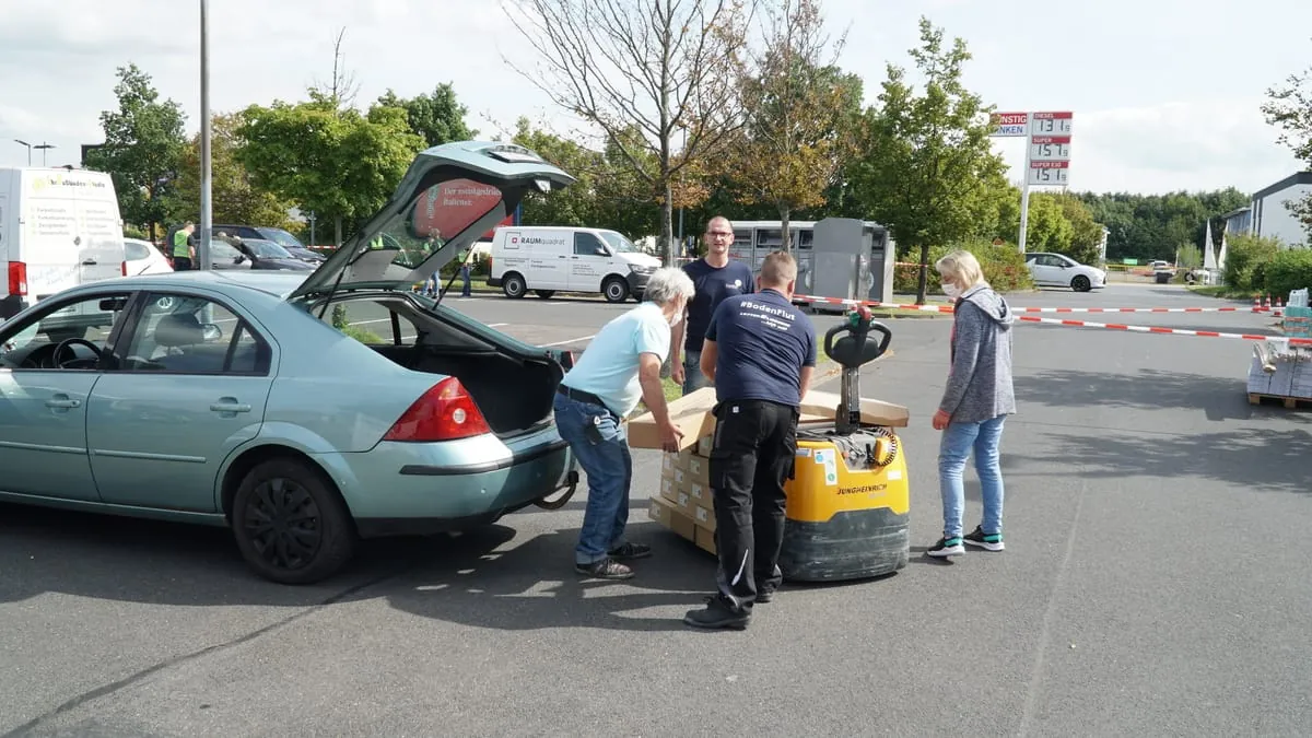 Hilfsaktion Bodenflut in Euskirchen