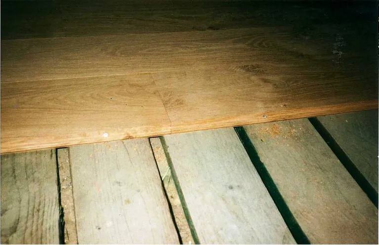 Eichendiele auf Blindboden