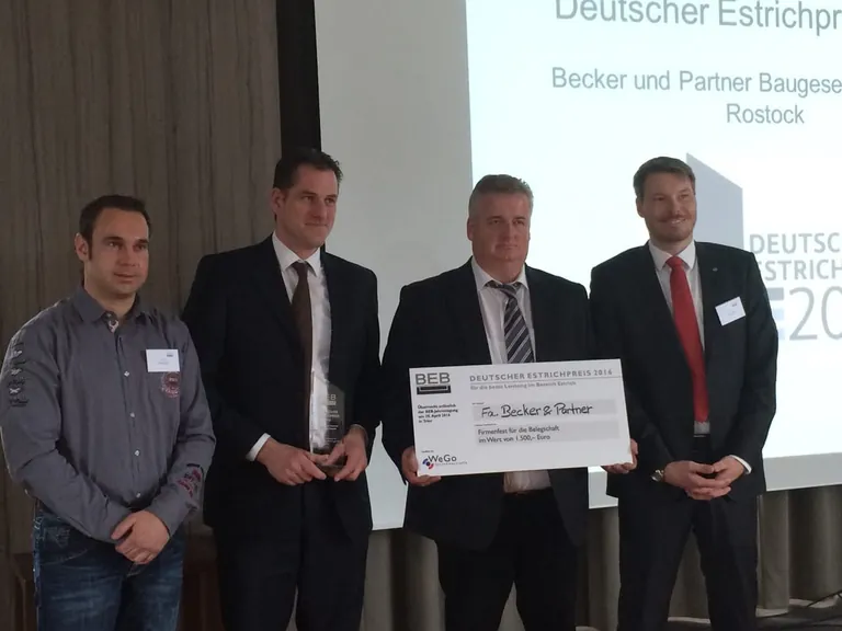 Verleihung Deutscher Estrichpreis 2016 in Trier