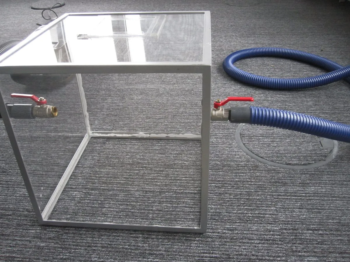 Frischluftkammer auf Teppichboden