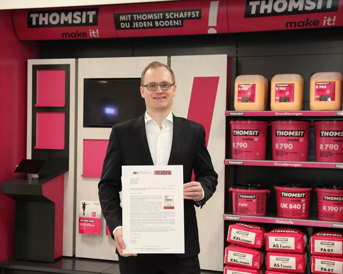 Thomsit als "Digital Champion" ausgezeichnet