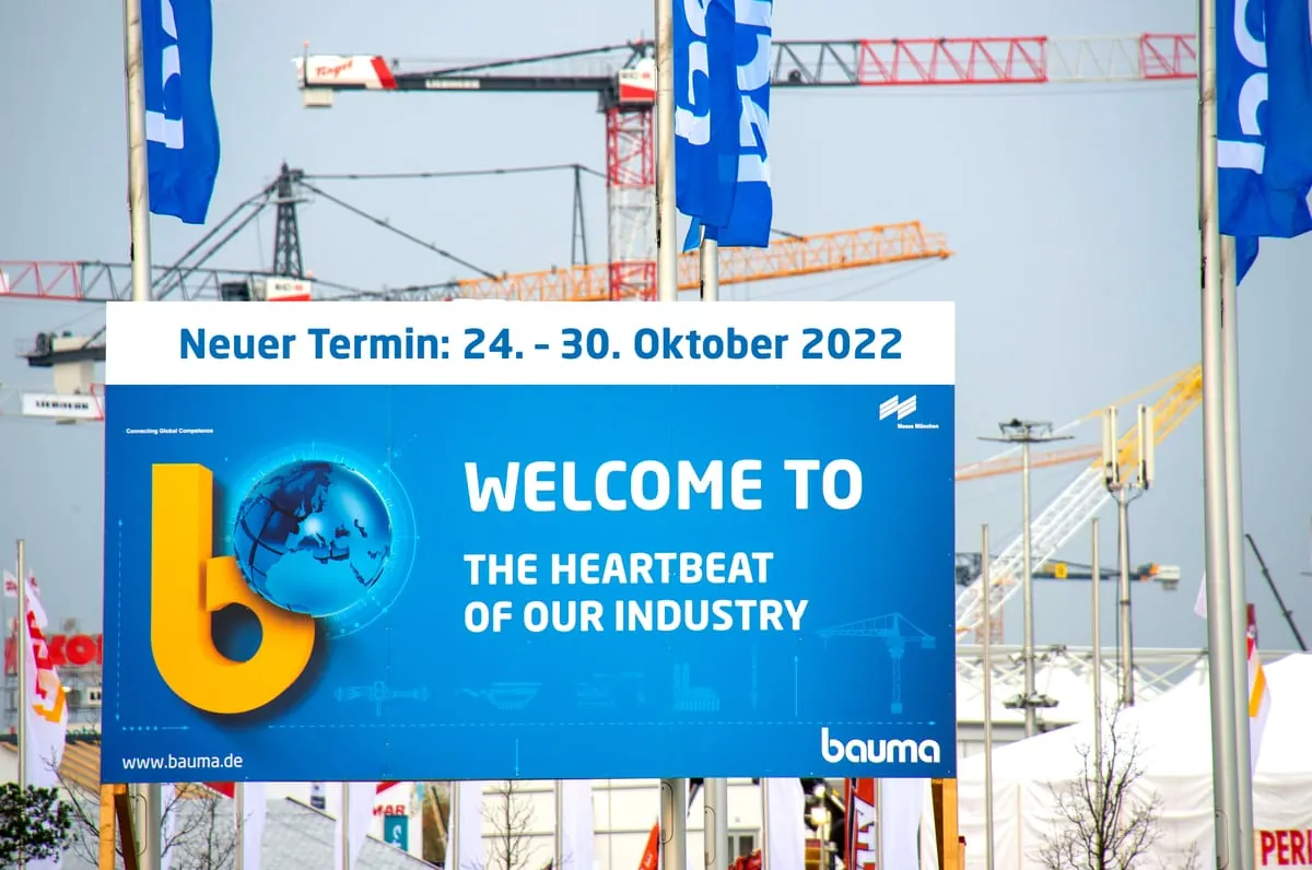 bauma wird in den Oktober 2022 verschoben
