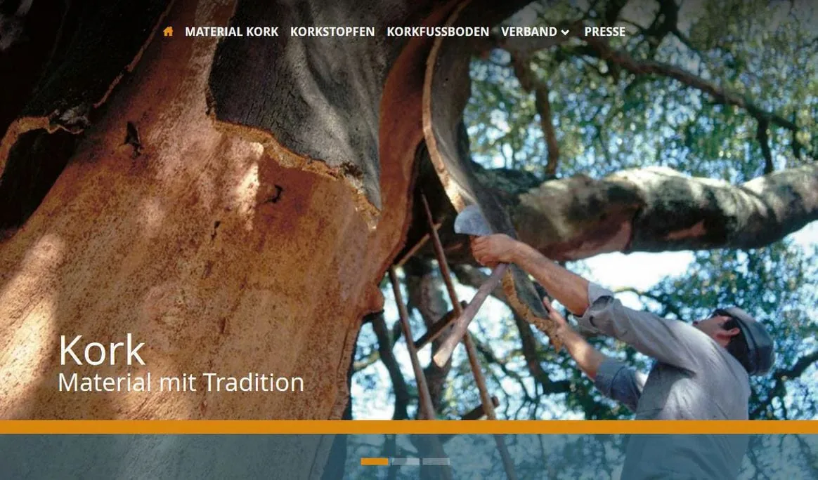 Kork-Verband: Relaunch der Webseite abgeschlossen