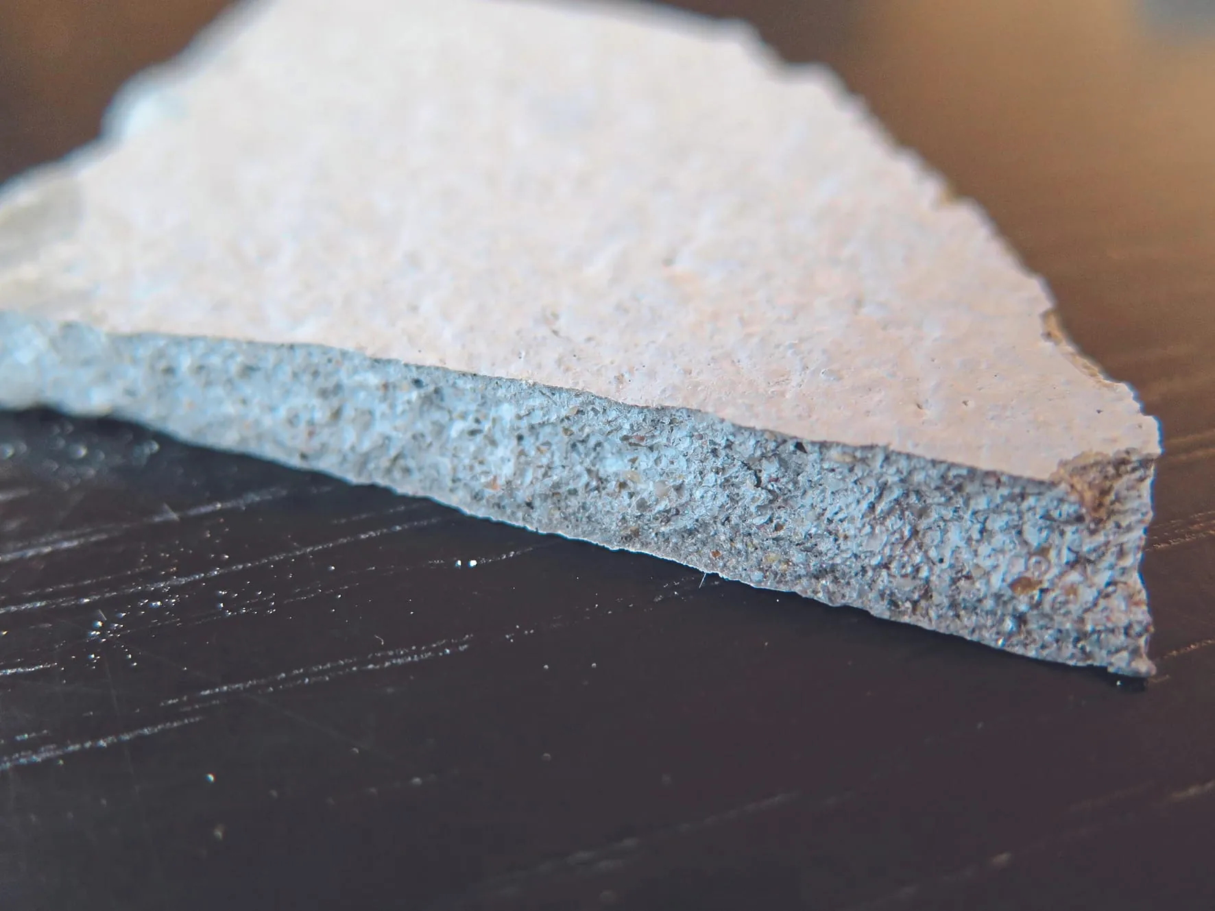 plastikähnliche Beschichtung Spachtelmassenoberfläche