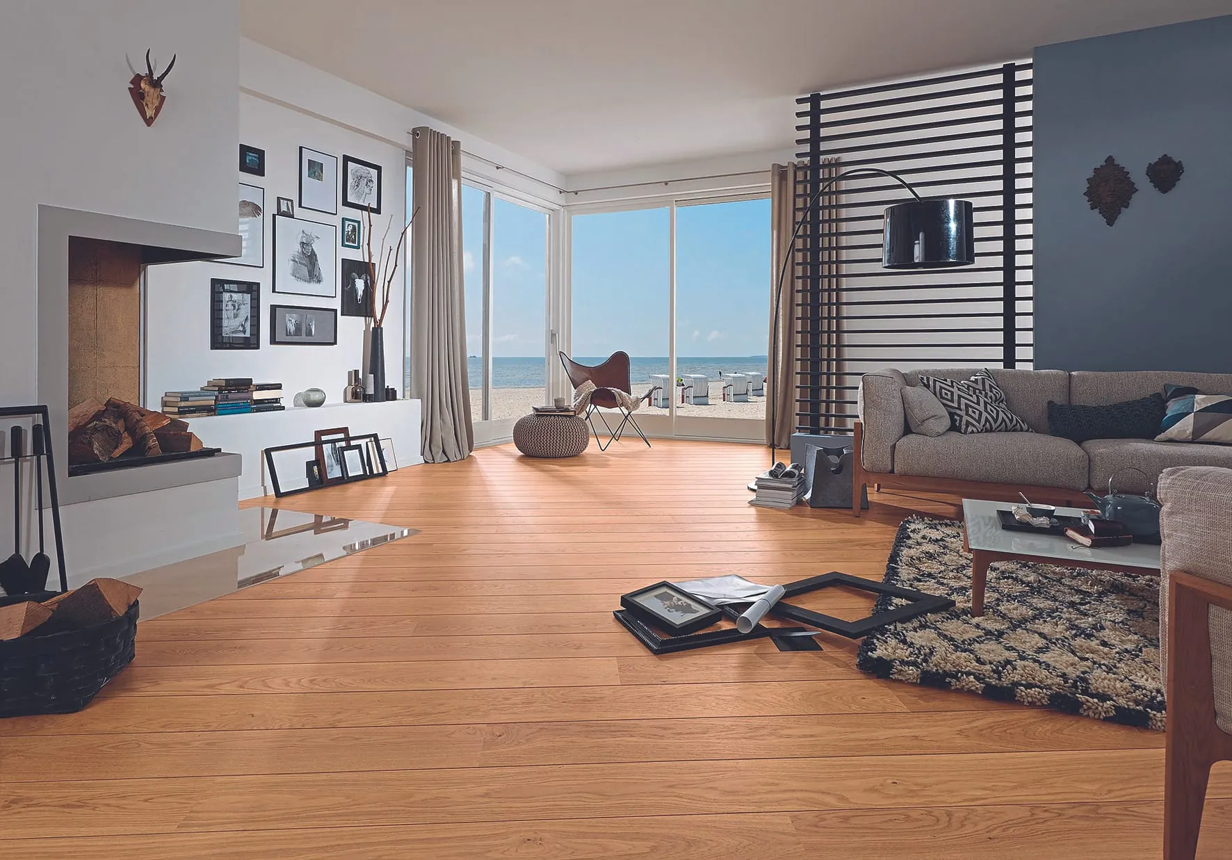 quer verlegtes Parkett