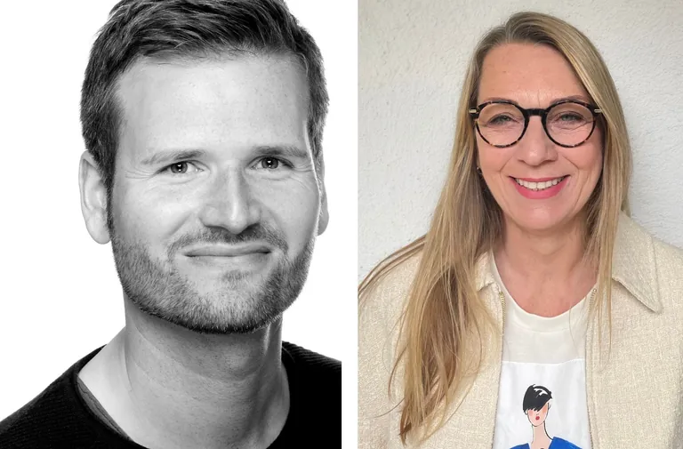 Die Profilbilder von Rasmus Biereichel und Birgit Stehle.