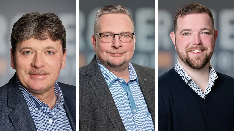 Portraitbilder von Uwe Endres, Mirko Haupt und Danny Kuhs.