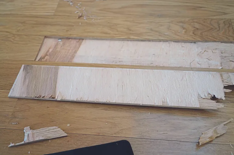 abgetrennte Deckschicht