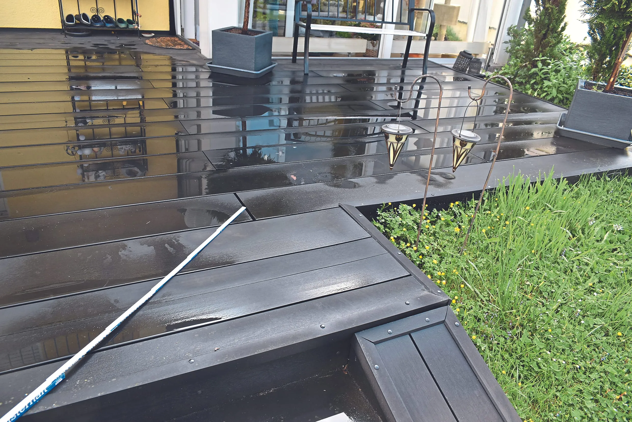 Schäden an WPC-Terrassendielen