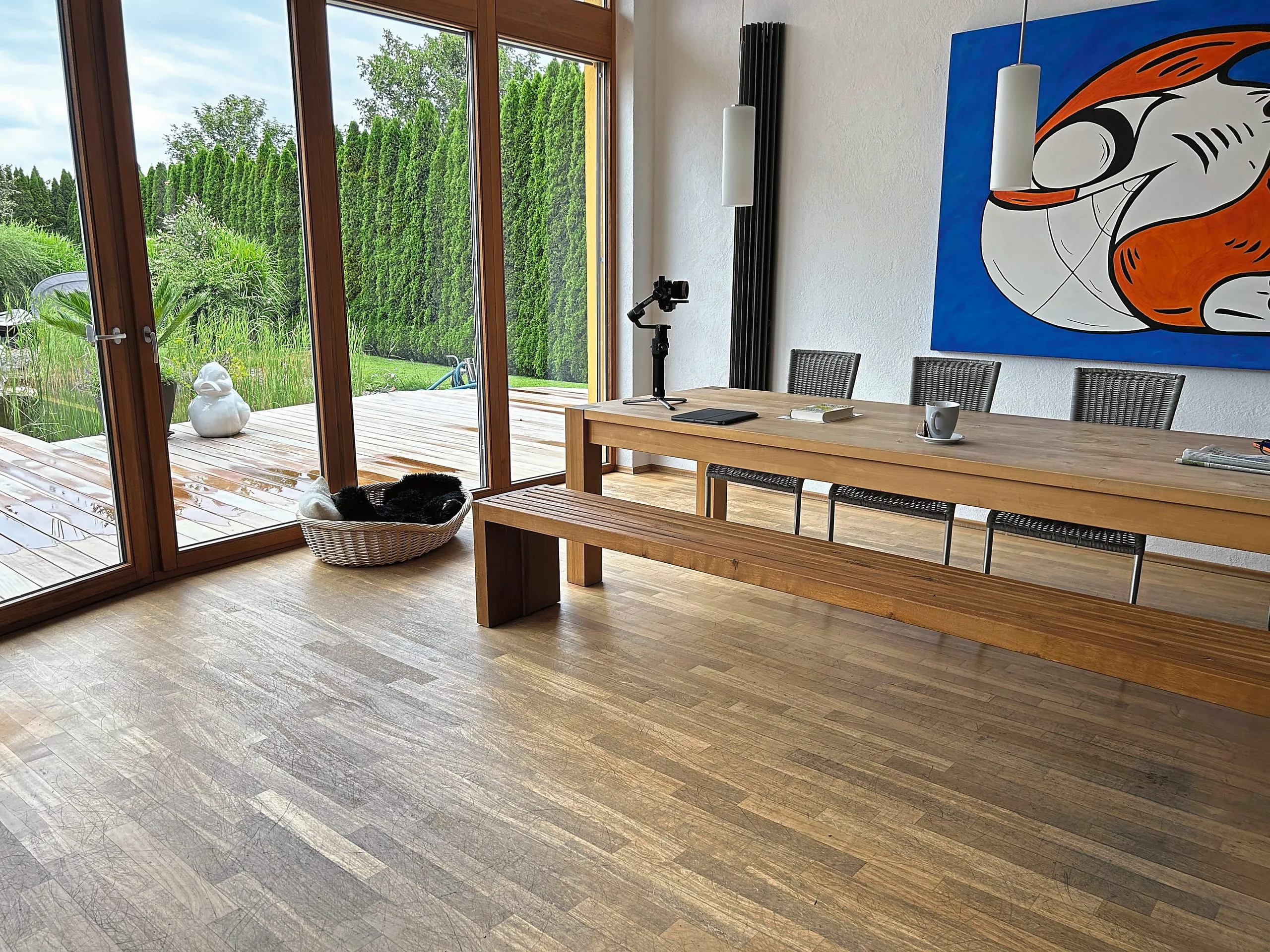 Pallmann Schiffsboden mit starken Gebrauchsspuren