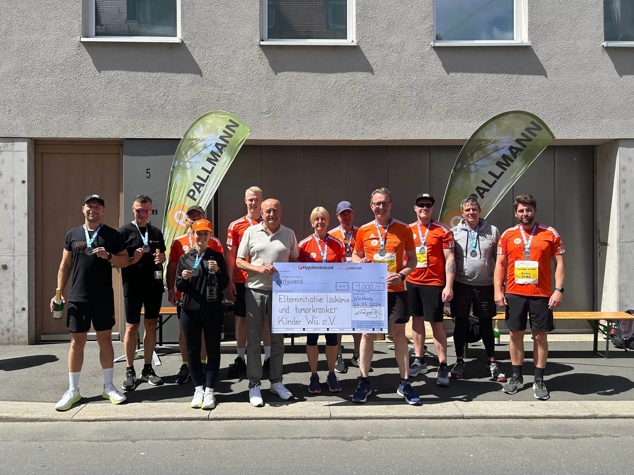 Parkettprofis laufen für den guten Zweck  