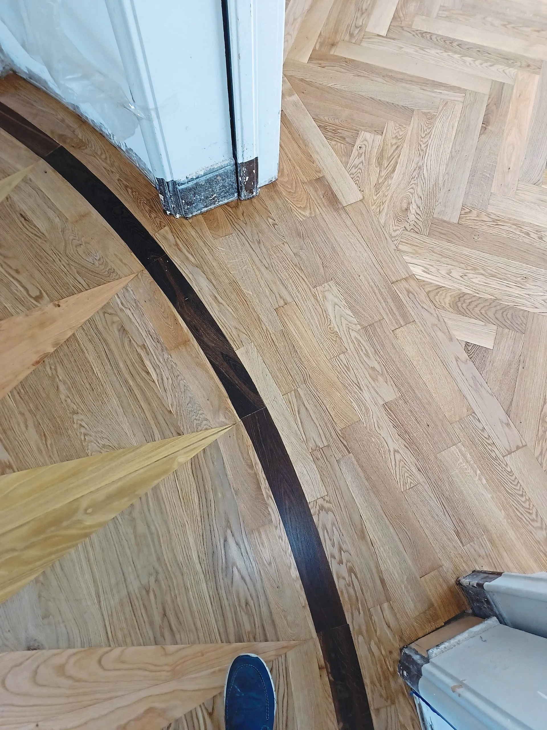 Angearbeitete Rundung