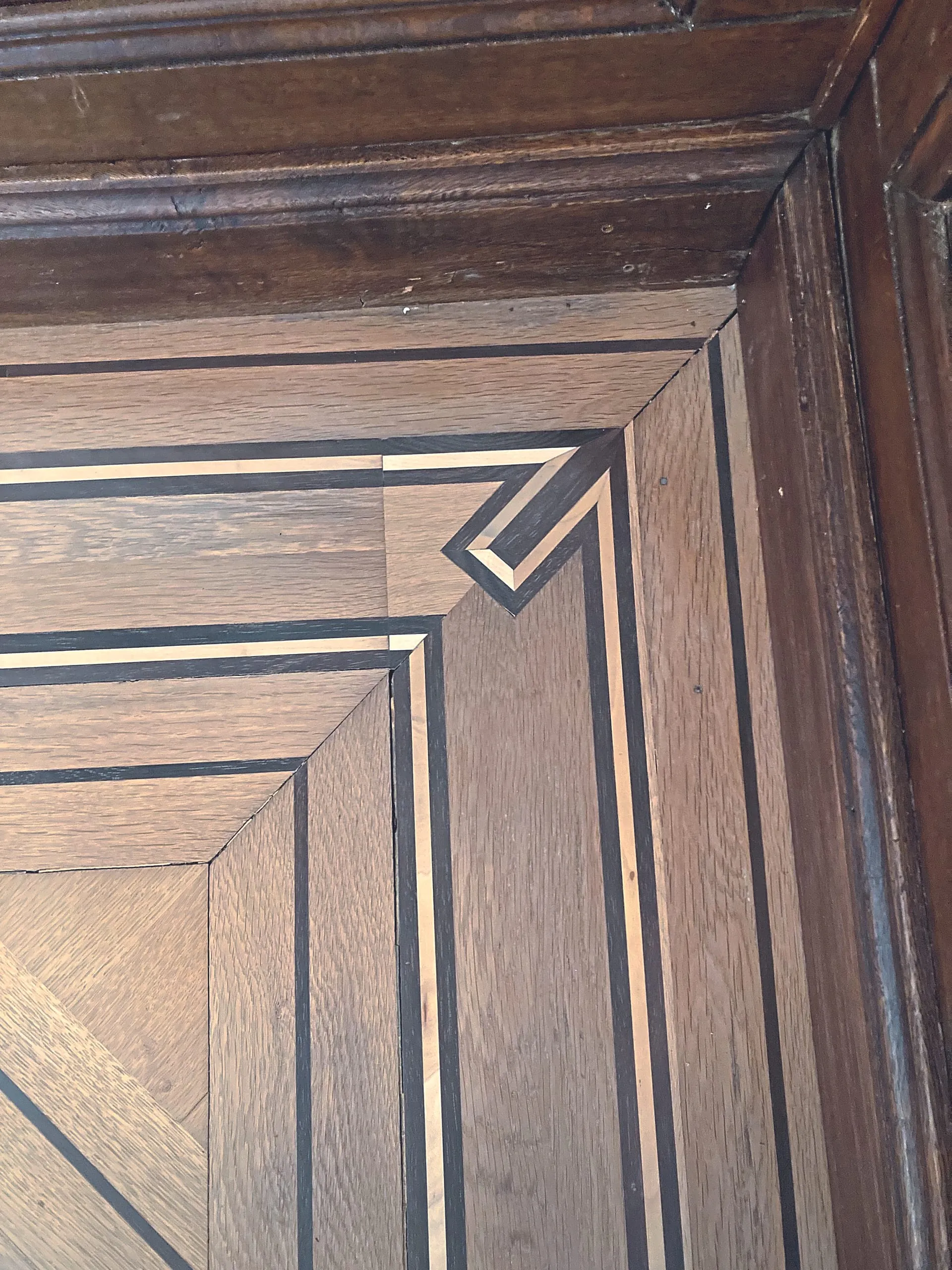 Außenfries Tafelparkett Unternehmervilla in Wetzlar