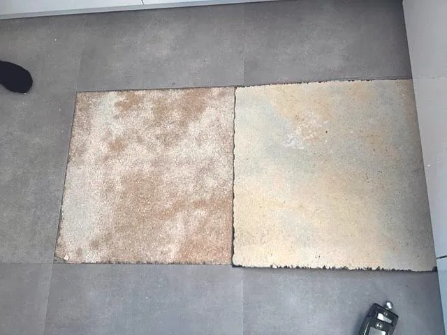 Trennung des Designbelags vom Untergrund