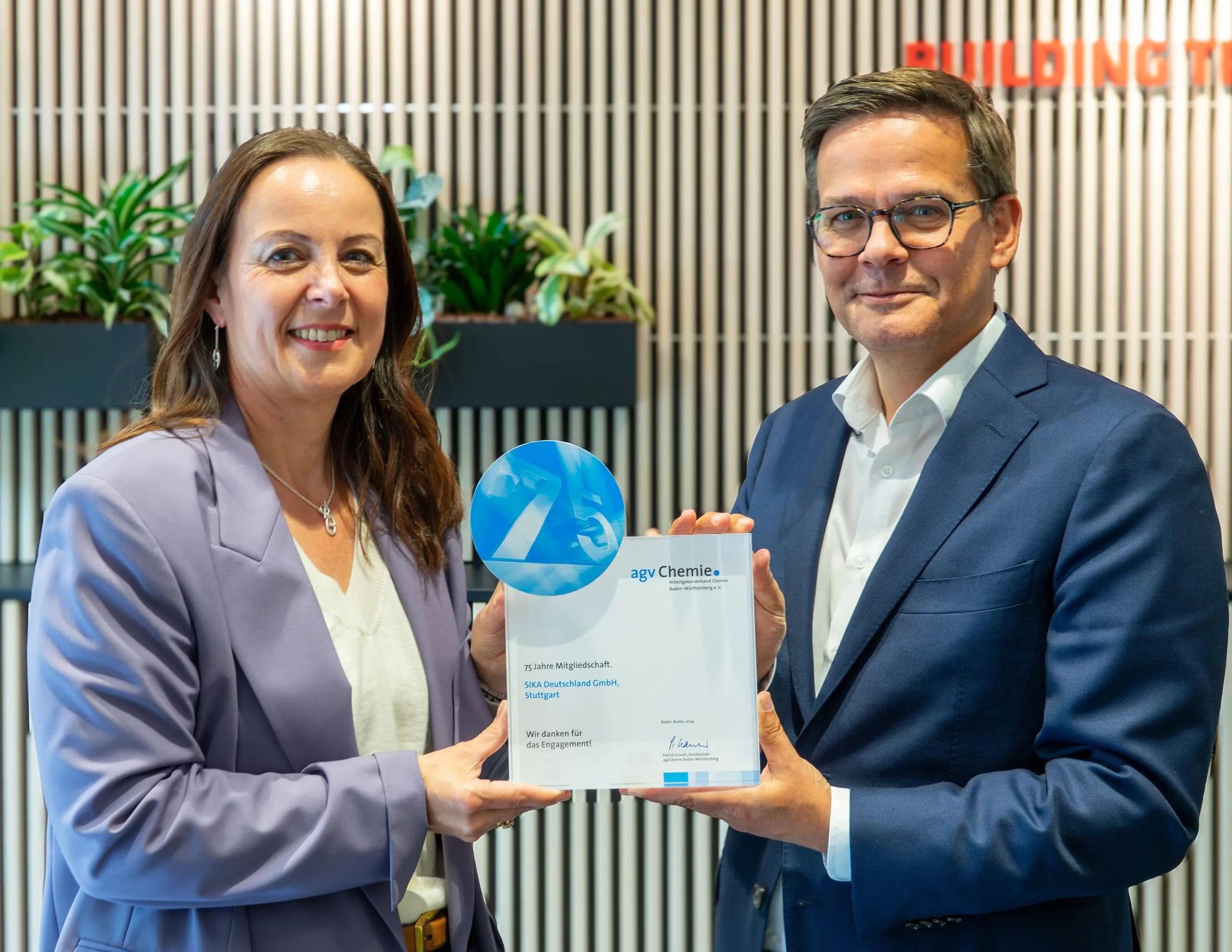 Sika: 75 Jahre im Arbeitgeberverband