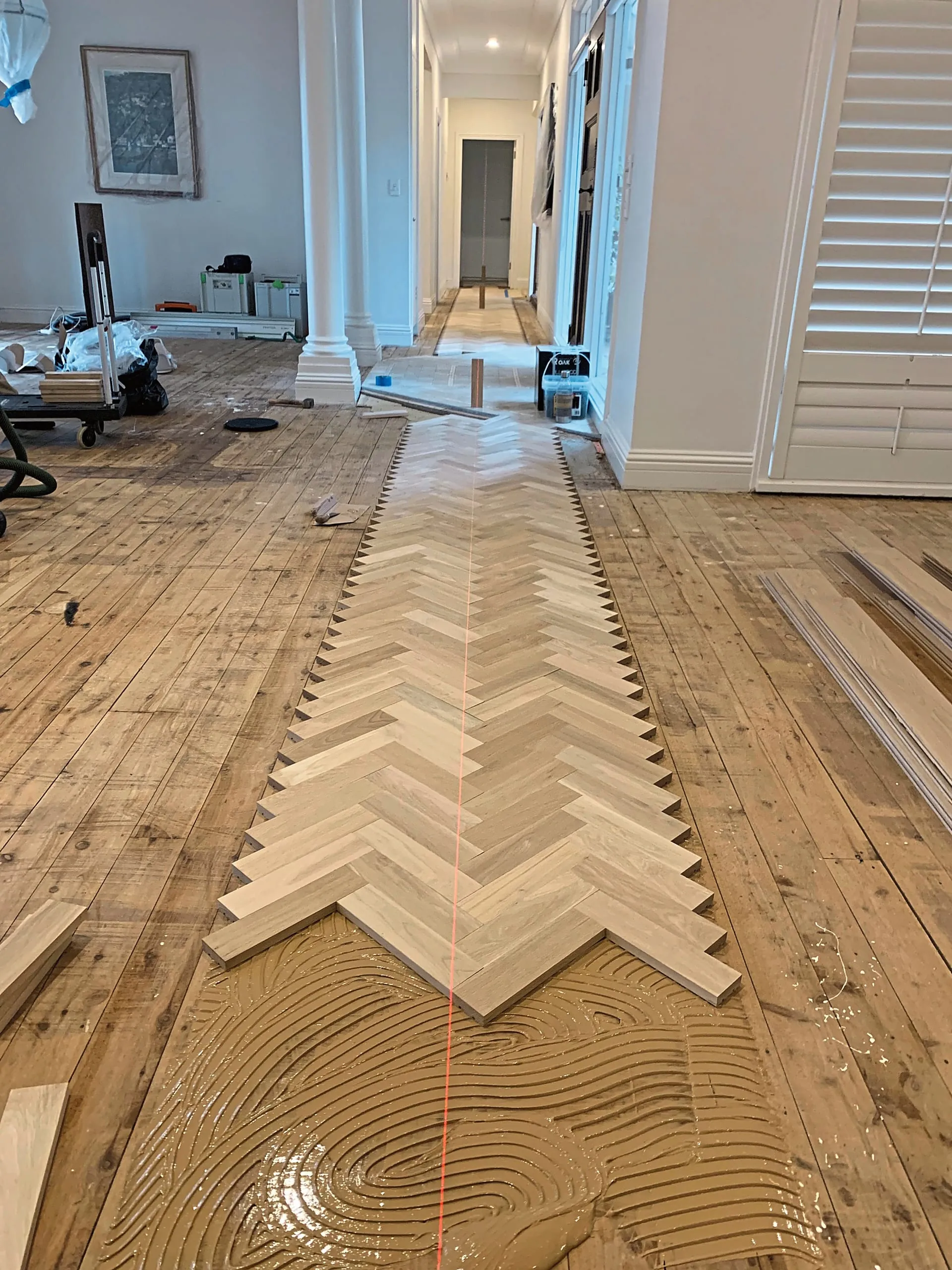 Fischgrätparkett aus europa