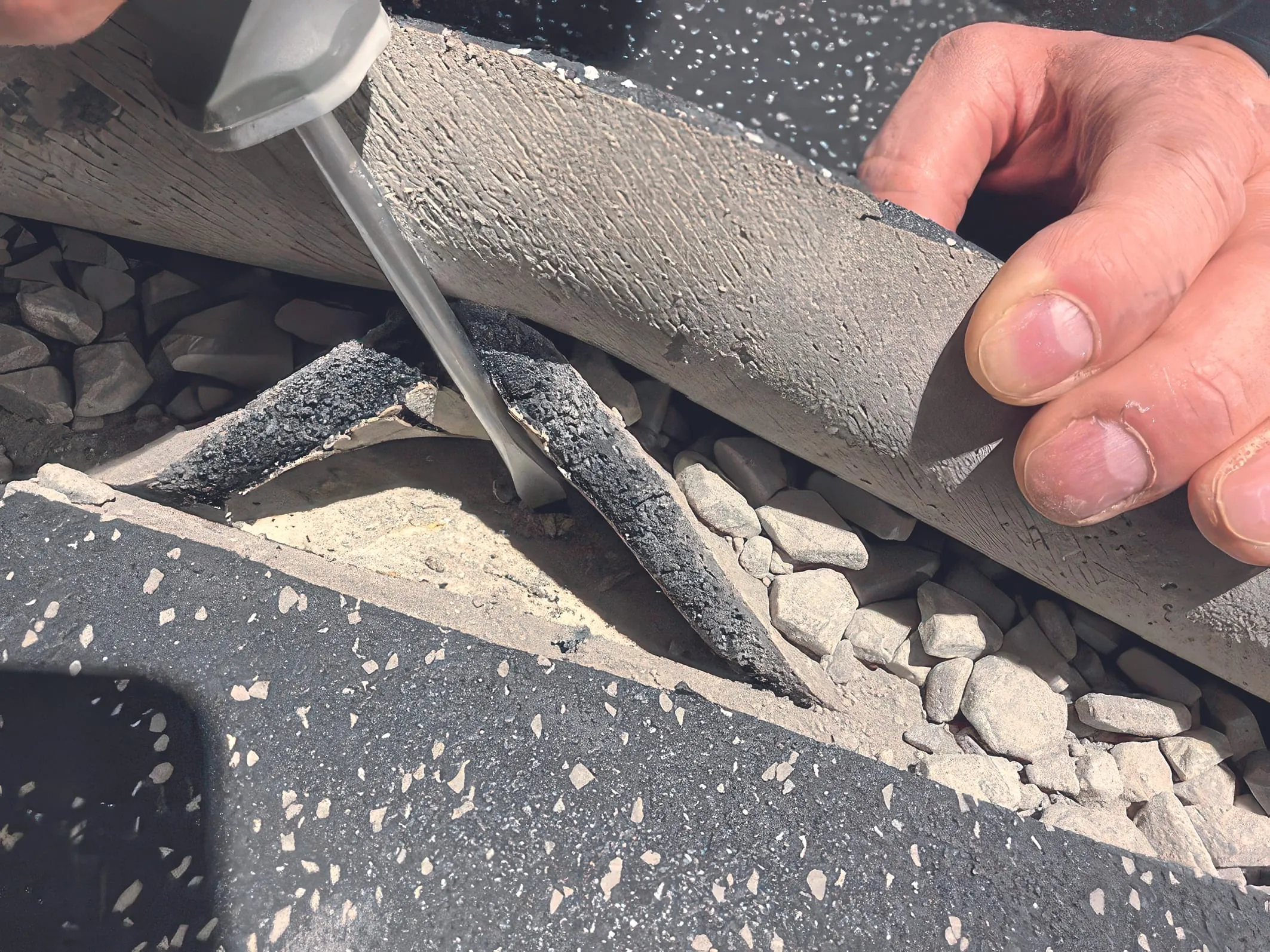 Fußbodenschäden Fitnesscenter