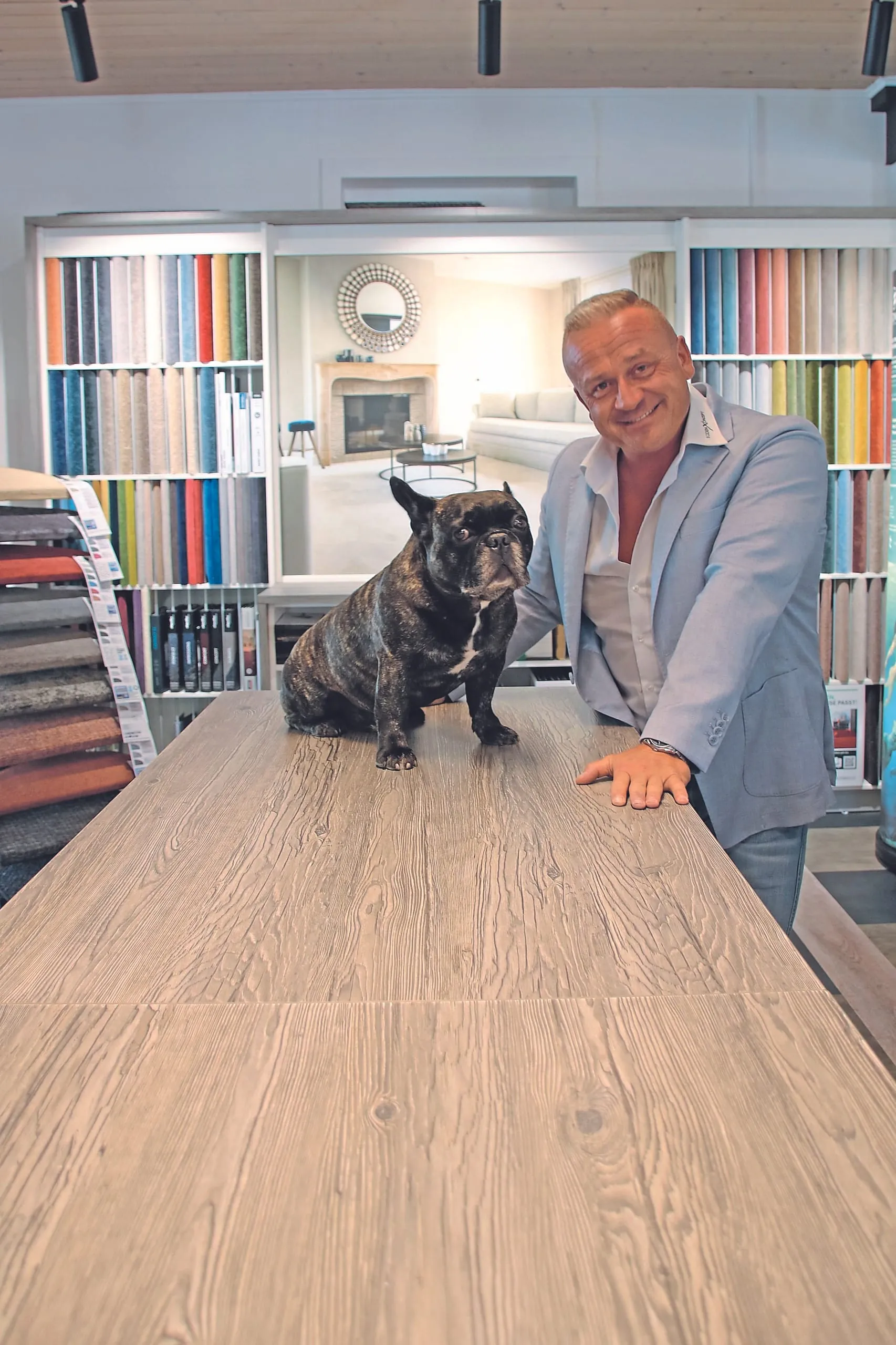 Angelo Kunovic mit Hund Mucki