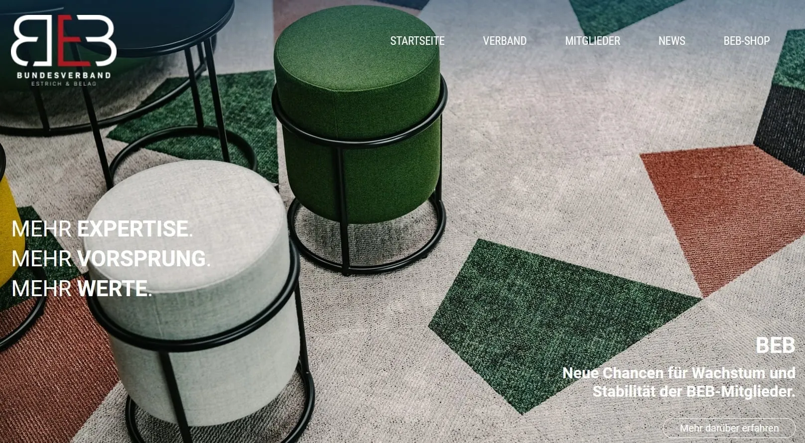 BEB: Homepage neu gestaltet