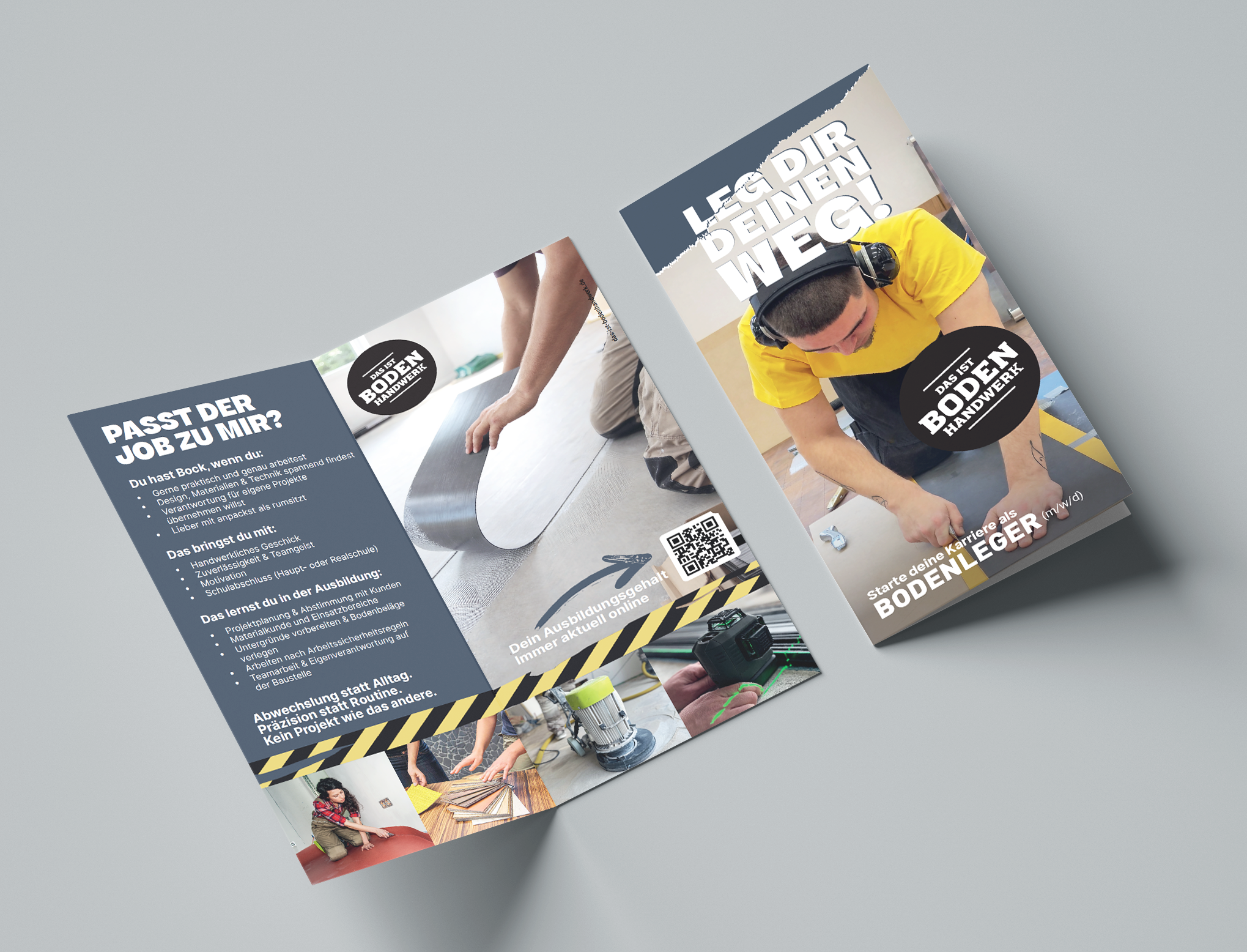 „Das ist Bodenhandwerk“ stellt neue Berufe-Flyer vor