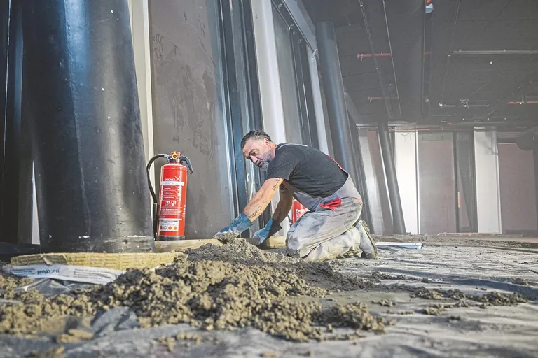 Handwerker bei der Arbeit